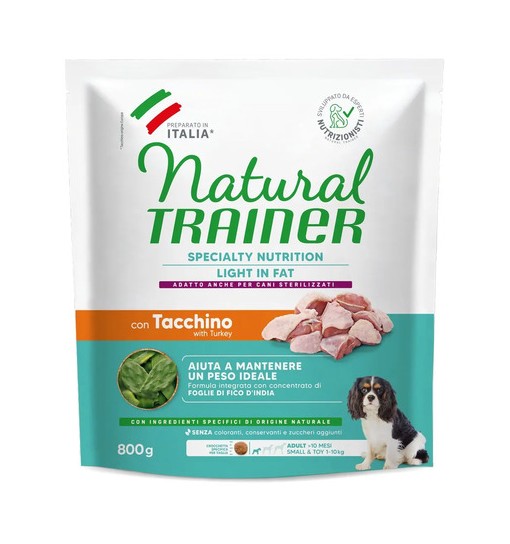Natural Trainer Light in fat mini tacchino 800 gr