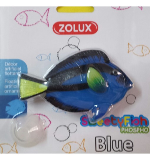 Decorazione Pesce Blue Sweetyfish phospho zolux dori