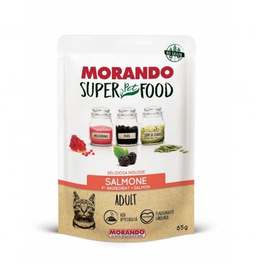Morando super pet food mousse Salmone 85 gr gatto