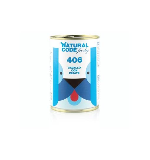 Natural code cavallo con patate cane 400 gr