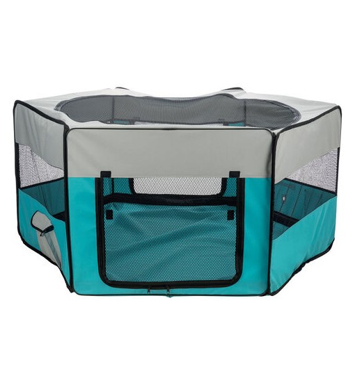 Recinto in nylon per cuccioli misura 150×65cm,colore azzurra grigia trixie