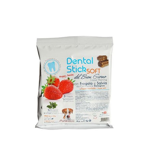 Dental Stick soft con Fragola e salvia del Buongiorno 7 pz 130 gr