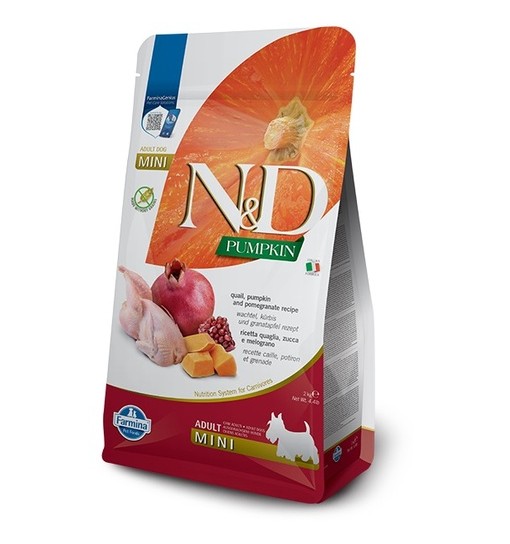  N&D Pumpkin Quaglia e zucca e melograno cane 2 kg