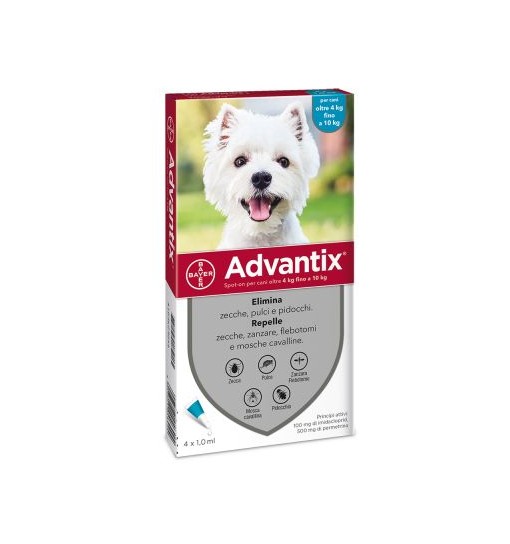 ADVANTIX PER CANIDA 4 A 10 Kg
