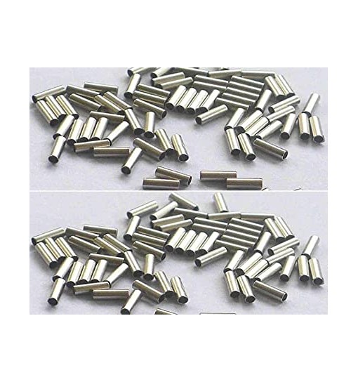 Cilindretti Nichelati 1,8 mm 50 pz tubicino per cavetto