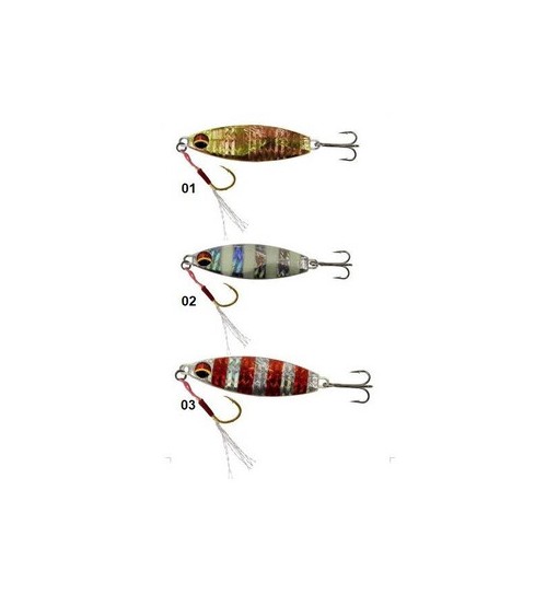 Slow Full Metal jig 28gr 67 mm expert predator colore Rosso/argento