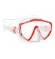 Maschera Adulto in Silicone CORAL Red - Transparente Salvimar