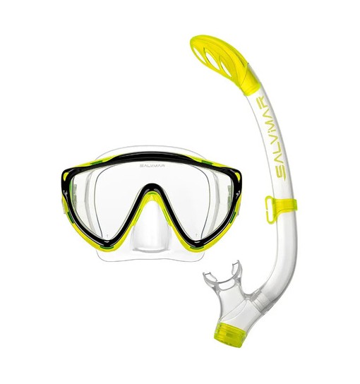 Maschera più boccaglio salvimar Ragazzo in silicone Snorkeling