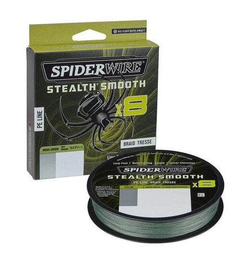 Trecciato Spiderwire 8 capi 0,09 150 mt colore verde