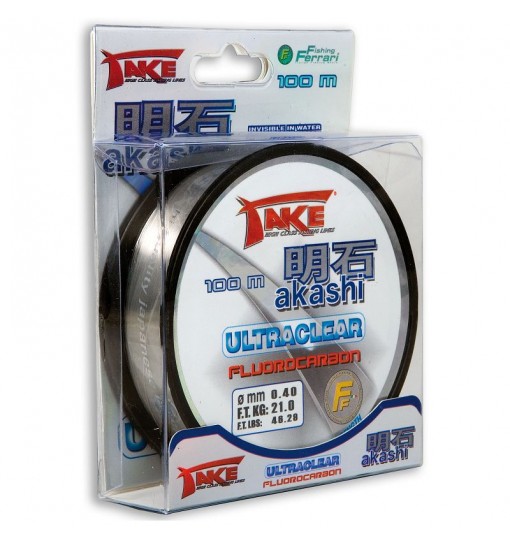 Akashi ultraclear fluorocarbon Xtreme 0,45 mm 225 mt take Fishing Ferrari