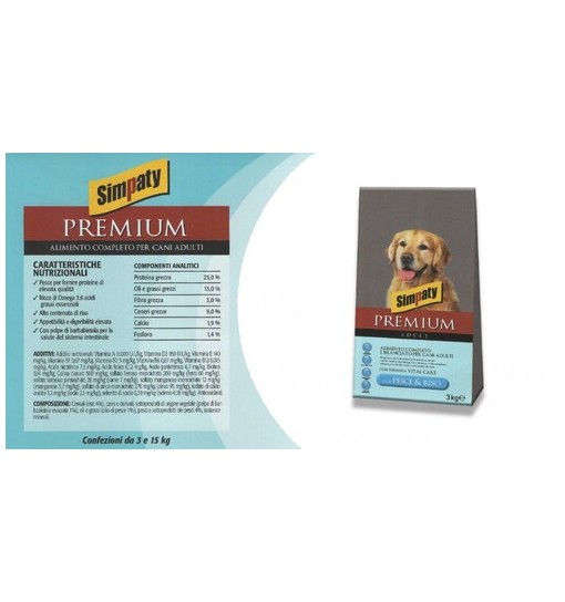 SIMPATY Premium Pesce riso kg 15 360