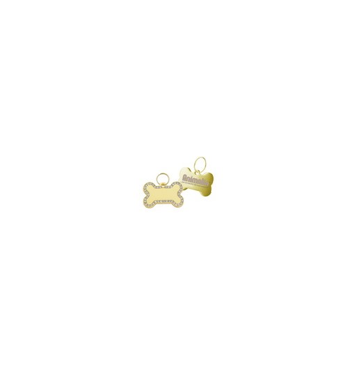 PENDENTE GIOIELLO OSSO DIAMANTE Argento 4x2,6cm