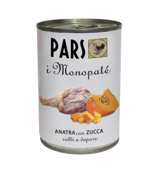 Pars scatoletta Patè carne anatra con zucca 405 gr