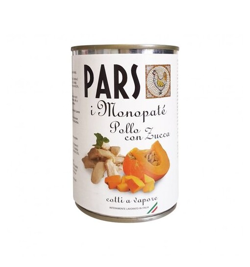 Pars scatoletta Patè carne Manzo con zucca 405 gr
