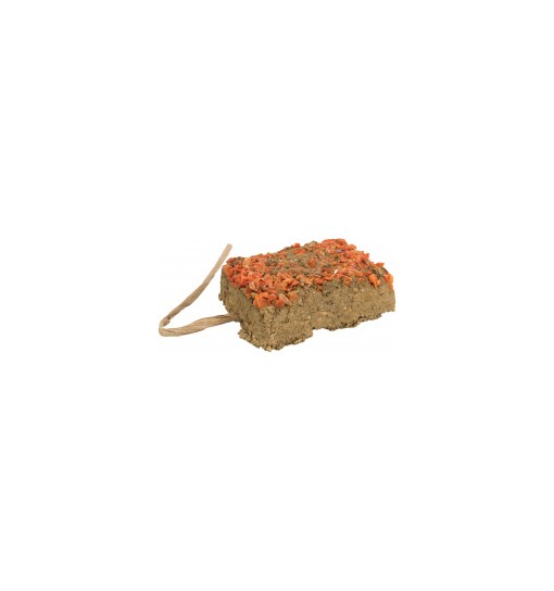 Snack per conigli e roditori in argilla con carota 100 gr
