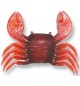 Granchio in gomma rosso mis L 12x8 cm