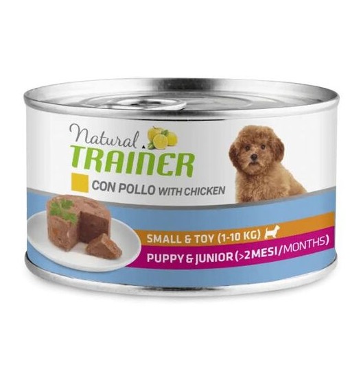 Natural trainer umido puppy con pollo small e toy150 gr