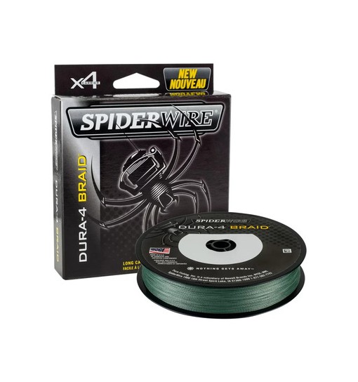 Trecciato Spiderwire 4 capi 0,17 mm 150 mt colore verde