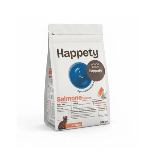 Happety kitten salmone 300gr