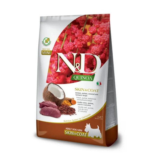 N&D quinoa skin&coat mini cervo 2,5kg