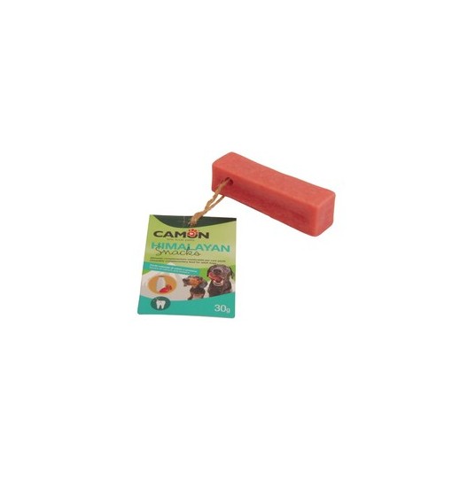 Snack per cani naturale in barrette al latte aromatizzato alla fragola Himalayan gr 30