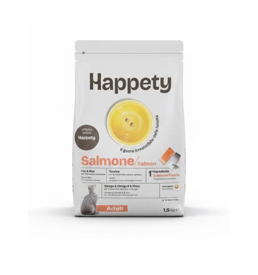 Happety cat adult salmone 1,5kg