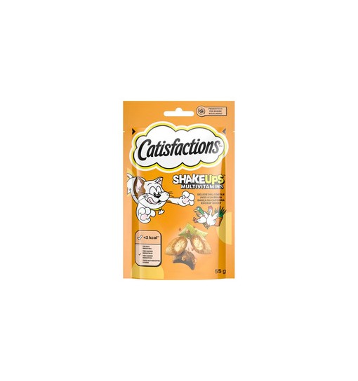 Catisfactions snack shakeups delizie del cortile 55gr per gatto in bustina