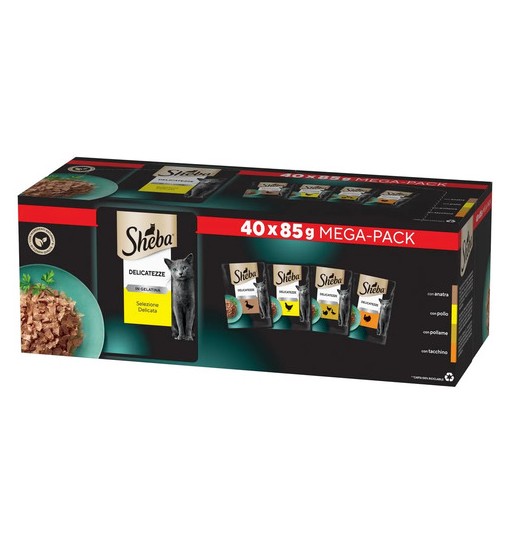 Sheba delicatezze sel.delicata gel 85gr