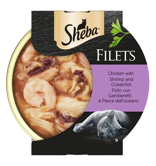 sheba pollo e gamberi gel 60gr