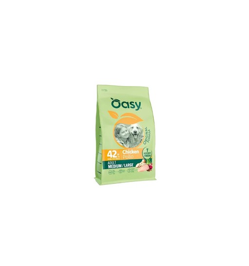 Oasy cane Adult medium/large pollo 2kg
