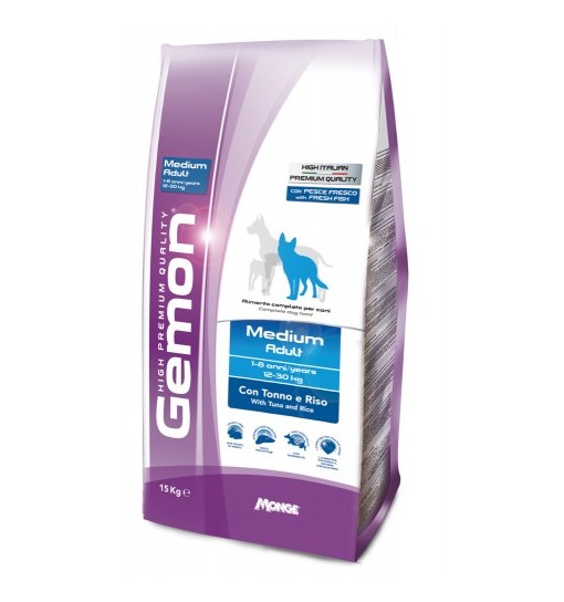 Gemon Monge Puppy all breeds Tonno e riso 15 kg