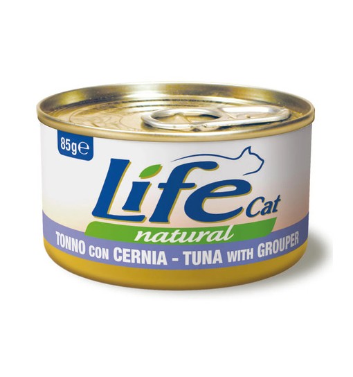 Life Gatto naturale Tonno con Cernia 85gr