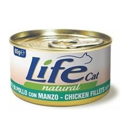 Life Gatto naturale Filetti di Pollo con Manzo 85 gr