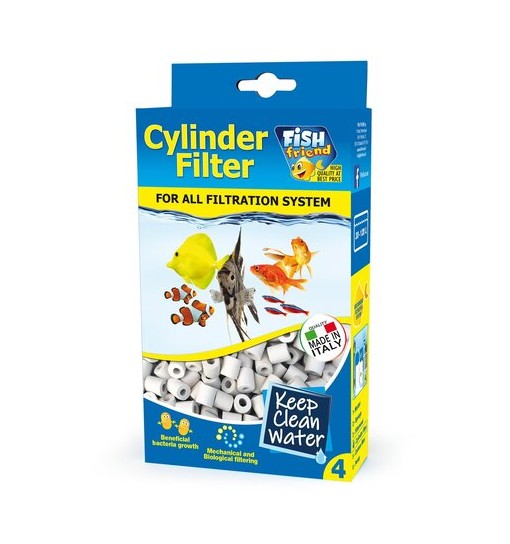 Cylinder Filter, cannolicchi filtranti 500gr - Fish Friend