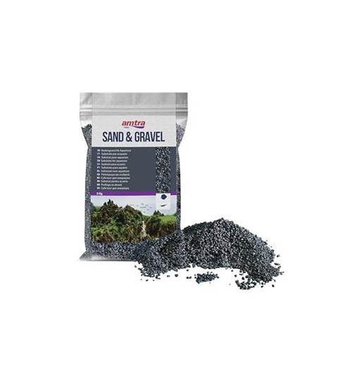 Policromo nero 5kg, Fondo inerte per acquario - AMTRA