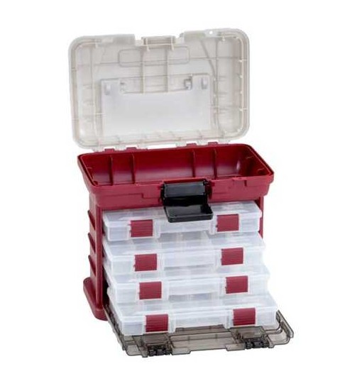 Valigetta per la pesca PLANO 4-BY RACK SYSTEM 3500 RED/SILVERUW2J4K