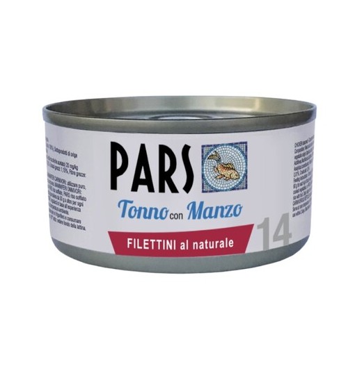 Pars scatoletta Filettini Tonno e Manzo 85 gr