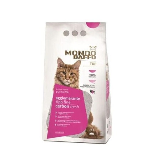 Mondo Baffo Lettiera Top Fine Carbon 7,5 lt