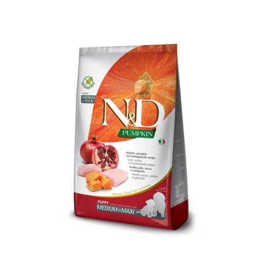 N&D Punpkin Puppy Medium/Maxi pollo zucca e melograno 2 kG