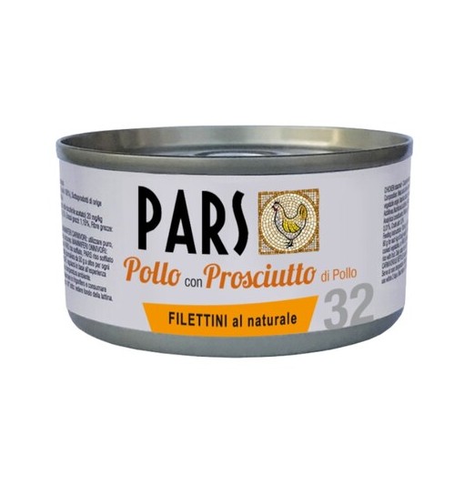 Pars scatoletta Filettini Pollo con Prosciutto 85 gr