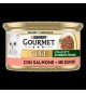 Scatolette Gourmet Gold straccetti con salmone 85gr