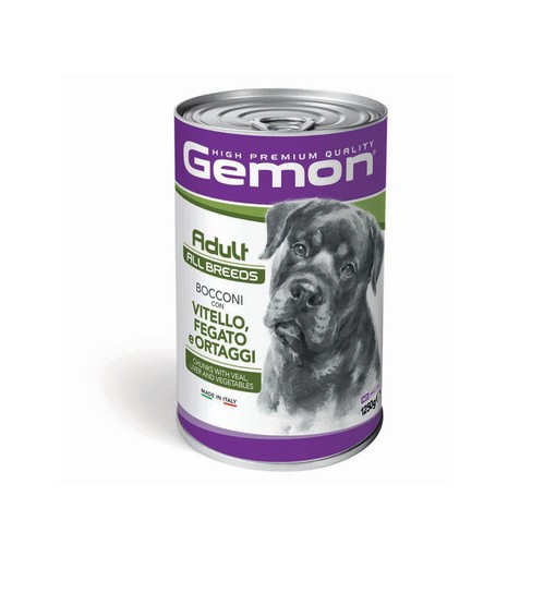 Gemon Bocconi all breed con Vitello, Fegato e Ortaggi 1,250 kg