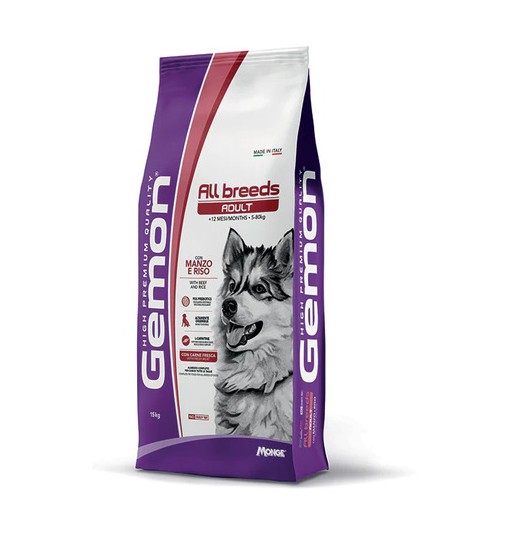 Gemon Monge All Breed Adult Manzo e Riso 15 kg