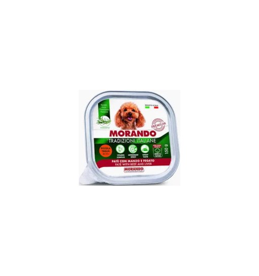 Morando Patè con manzo e fegato le tradizione italiane cane 150 gr