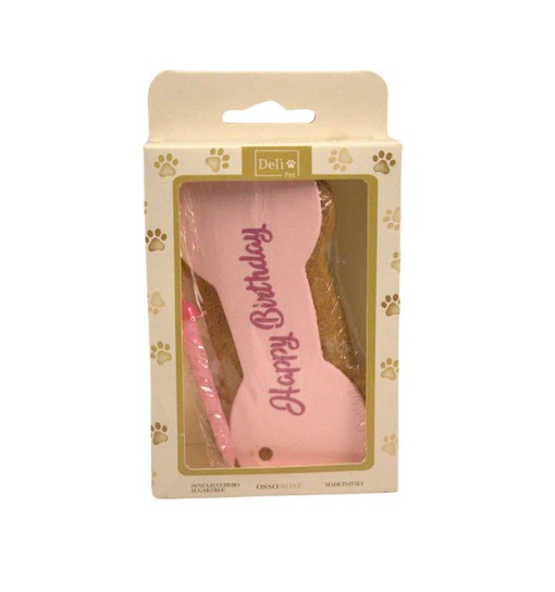 Deli Pet osso di compleanno rosa 90gr