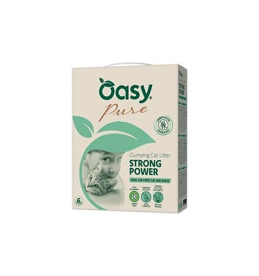 Lettiera agglomerante Oasy Pure Strong Power 10l