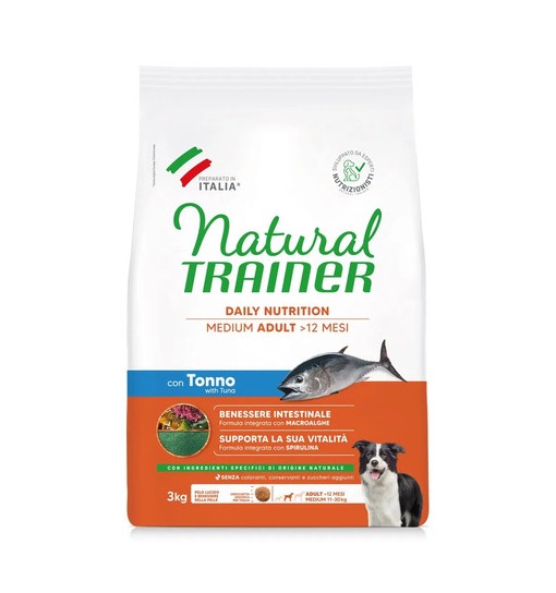 Natural Trainer Cane medium adult Tonno 3 kg