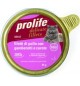 Filetti di pollo con gamberetti e carote Prolife gatto adult vaschetta da 85gr