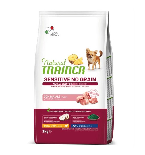 Trainer Adult Small & Toy Maiale senza glutine 2 kg