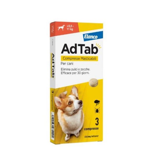 Elanco AdTab compresse masticabili per cani 5,5-11 kg 6 compresse